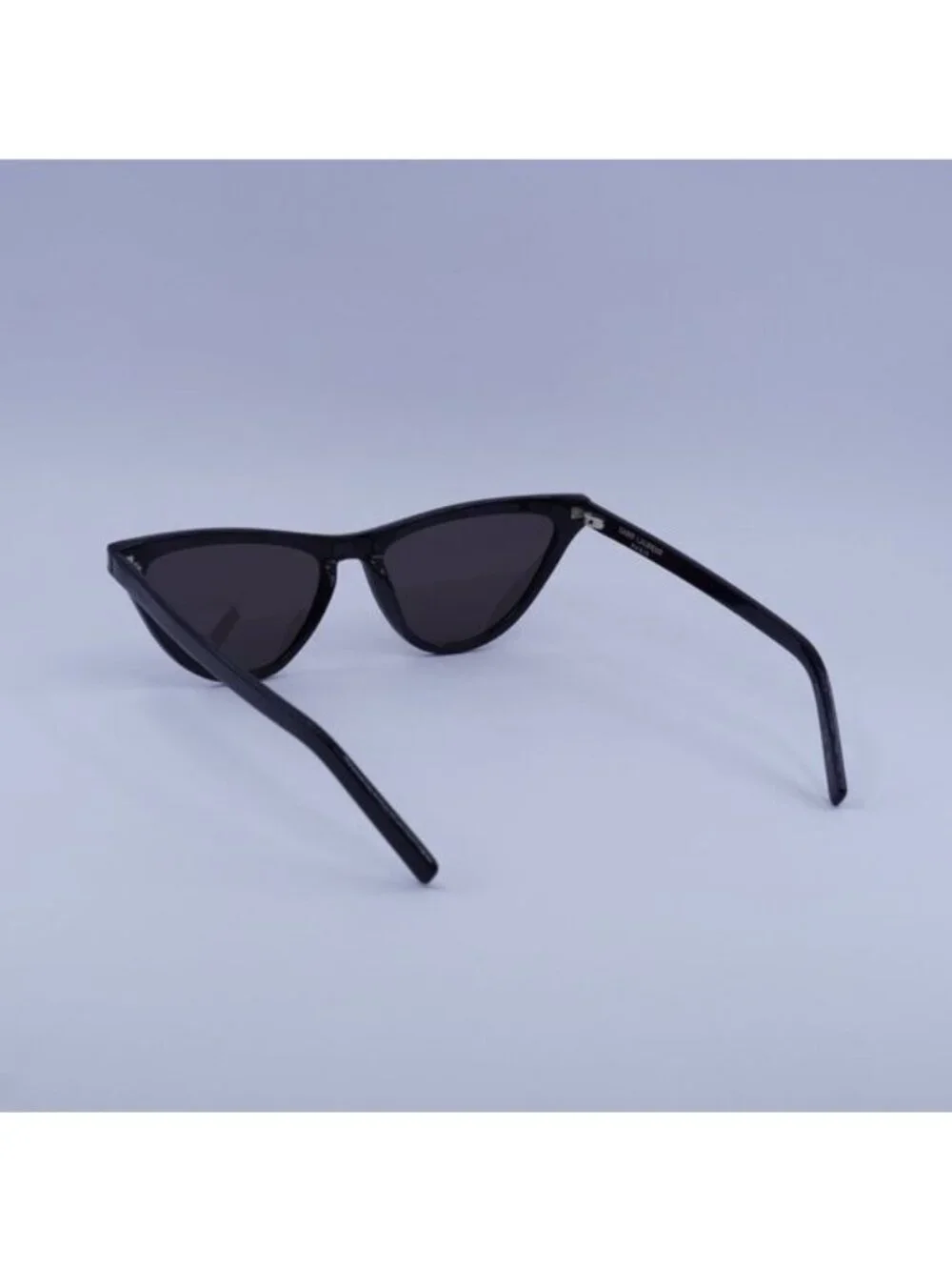 Saint Laurent SL550 SLIM 001 Sunglasses Black Cat Eye Frame, Black Lenses